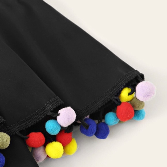 NWT Black Pom Pom Suit - Picture 4 of 5